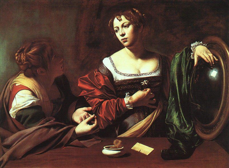 Unknown Martha and Mary Magdalene By Merisi Carravaggio